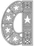 Download, print, color-in, colour-in lowercase a 2